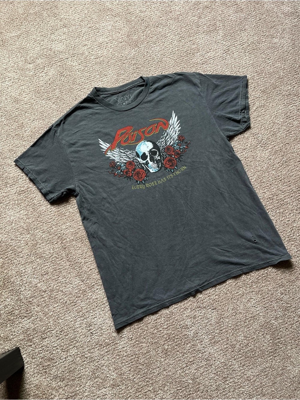 Poison Retro Style Band Tee - Picture 2 of 5